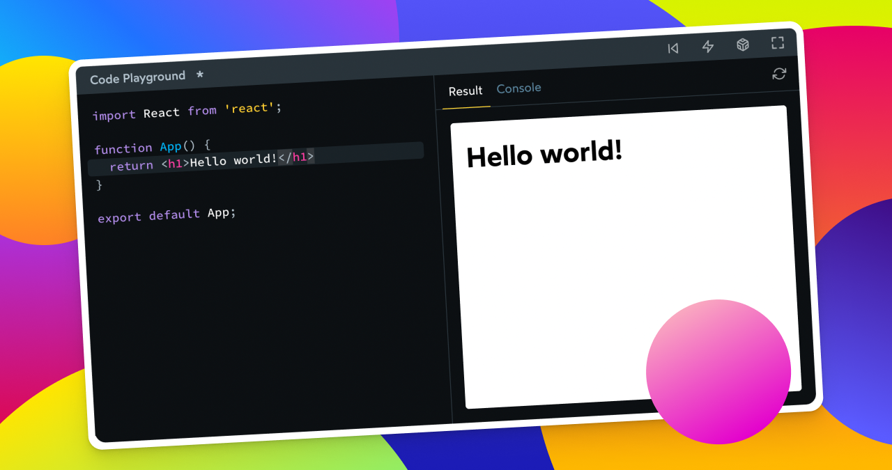 A World-Class Code Playground / Sandbox / REPL with Sandpack • Jerica W ...