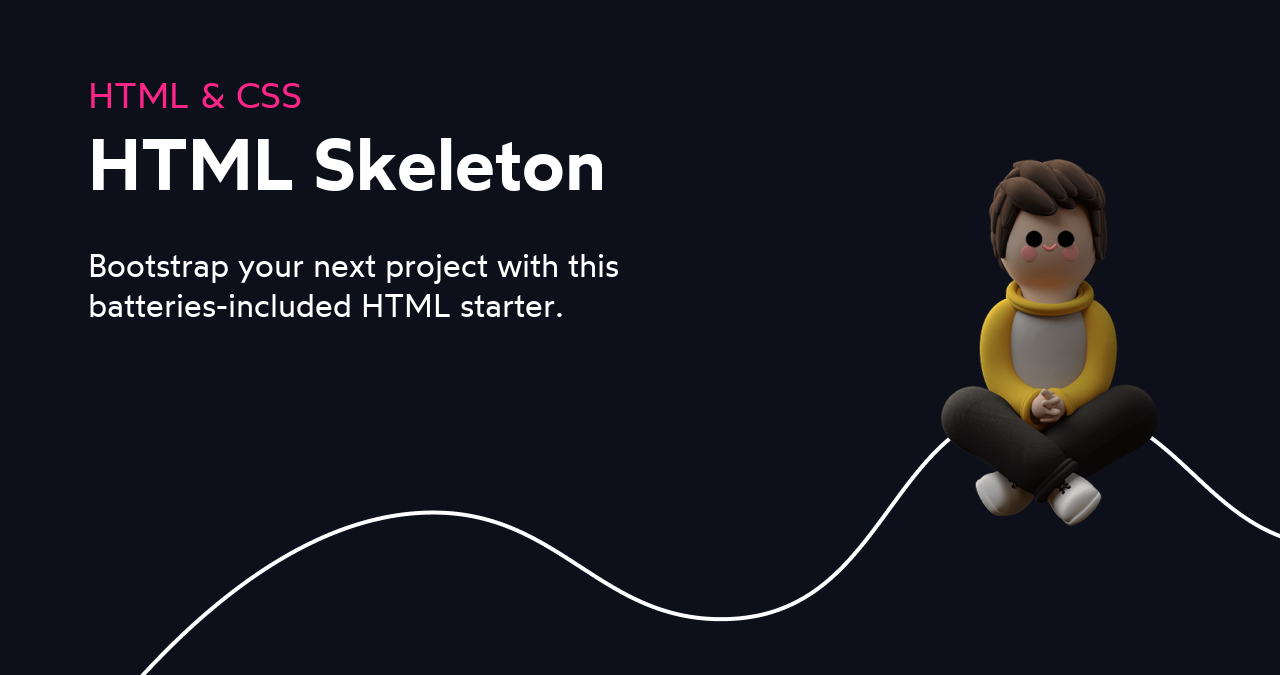 Basic HTML skeleton file