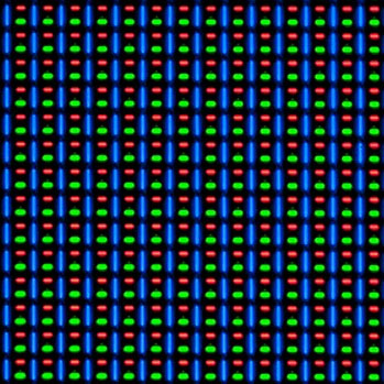 A close-up photo of an Apple Watch screen showing long blue columns and stacked red/green rows